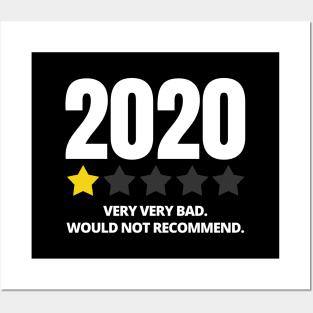 Star Rating 2020 - Would Not recommend Posters and Art